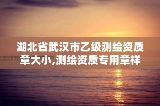 湖北省武漢市乙級測繪資質章大小,測繪資質專用章樣式圖