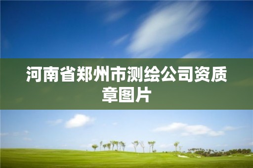 河南省鄭州市測繪公司資質(zhì)章圖片