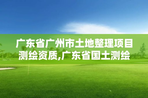 廣東省廣州市土地整理項目測繪資質(zhì),廣東省國土測繪院中標(biāo)工程