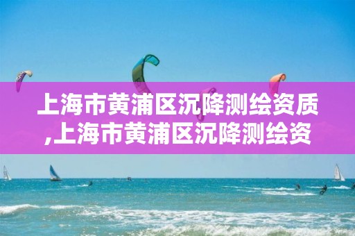 上海市黃浦區沉降測繪資質,上海市黃浦區沉降測繪資質公示