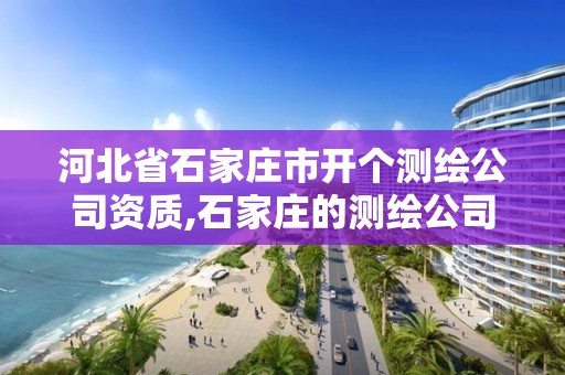 河北省石家莊市開個測繪公司資質(zhì),石家莊的測繪公司