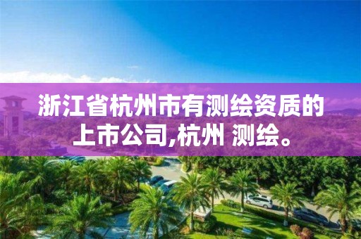 浙江省杭州市有測繪資質(zhì)的上市公司,杭州 測繪。