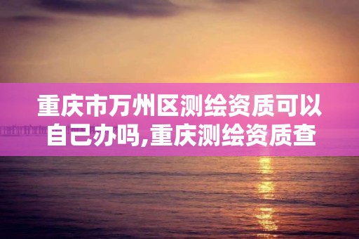 重慶市萬州區測繪資質可以自己辦嗎,重慶測繪資質查詢。