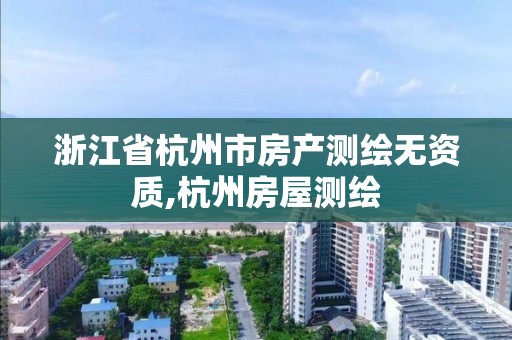 浙江省杭州市房產測繪無資質,杭州房屋測繪