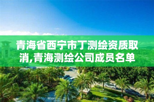 青海省西寧市丁測繪資質取消,青海測繪公司成員名單