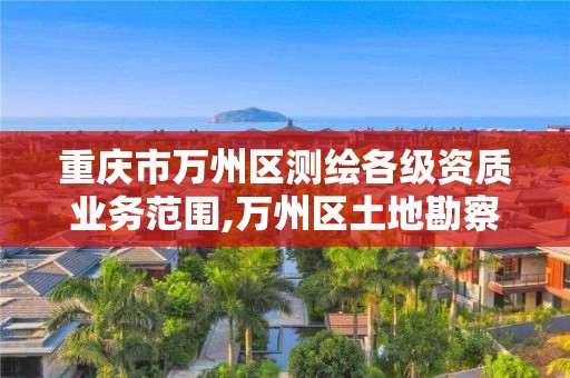 重慶市萬州區測繪各級資質業務范圍,萬州區土地勘察測繪隊