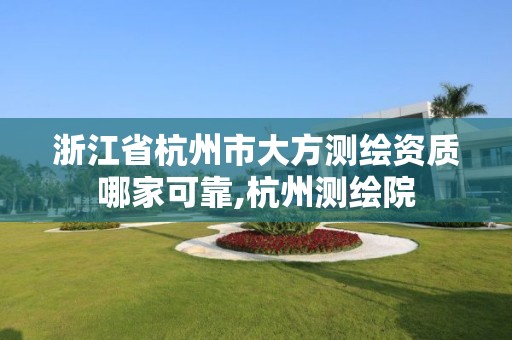 浙江省杭州市大方測繪資質哪家可靠,杭州測繪院