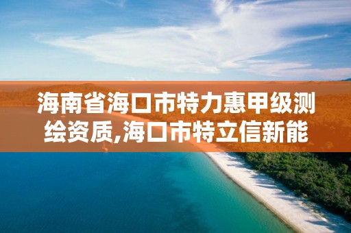 海南省海口市特力惠甲級測繪資質,海口市特立信新能源有限公司地址