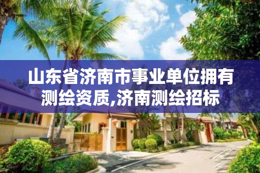 山東省濟南市事業單位擁有測繪資質,濟南測繪招標