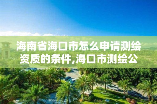 海南省海口市怎么申請測繪資質的條件,海口市測繪公司。