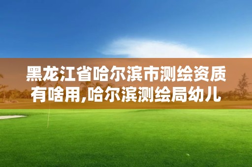 黑龍江省哈爾濱市測繪資質(zhì)有啥用,哈爾濱測繪局幼兒園是民辦還是公辦