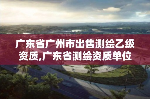 廣東省廣州市出售測繪乙級資質(zhì),廣東省測繪資質(zhì)單位名單