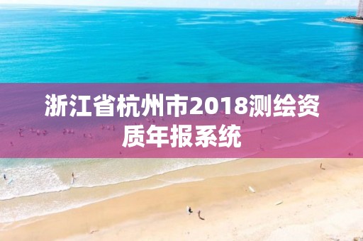 浙江省杭州市2018測繪資質年報系統