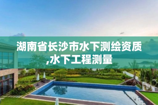 湖南省長沙市水下測繪資質,水下工程測量