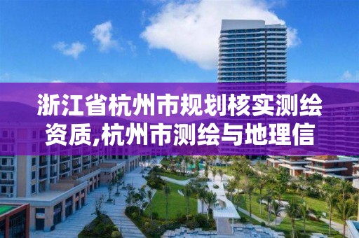 浙江省杭州市規劃核實測繪資質,杭州市測繪與地理信息行業協會