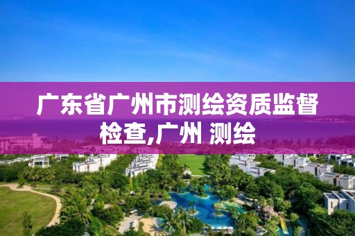 廣東省廣州市測繪資質監督檢查,廣州 測繪