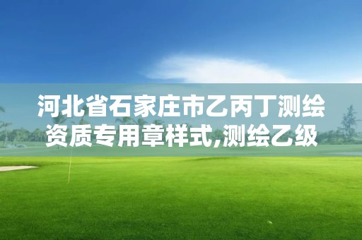 河北省石家莊市乙丙丁測(cè)繪資質(zhì)專用章樣式,測(cè)繪乙級(jí)資質(zhì)申請(qǐng)需要什么條件。