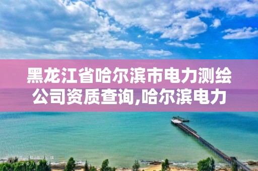 黑龍江省哈爾濱市電力測繪公司資質查詢,哈爾濱電力設計院有限公司