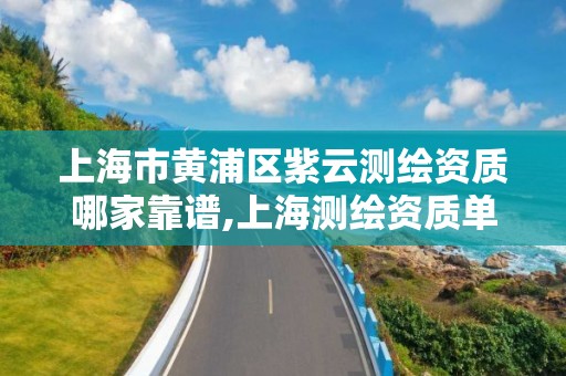 上海市黃浦區紫云測繪資質哪家靠譜,上海測繪資質單位。