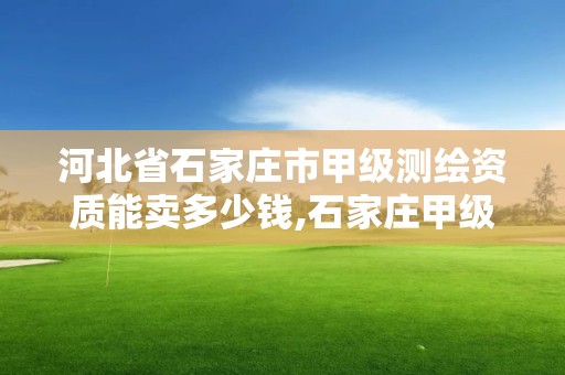 河北省石家莊市甲級測繪資質能賣多少錢,石家莊甲級測繪公司。