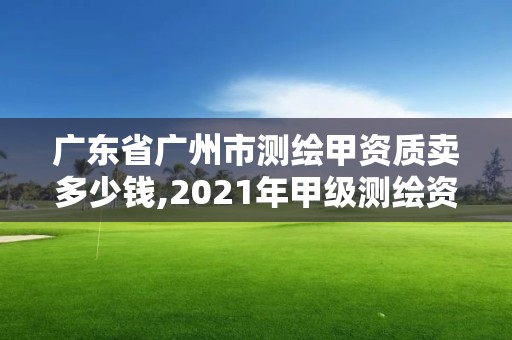 廣東省廣州市測繪甲資質賣多少錢,2021年甲級測繪資質。