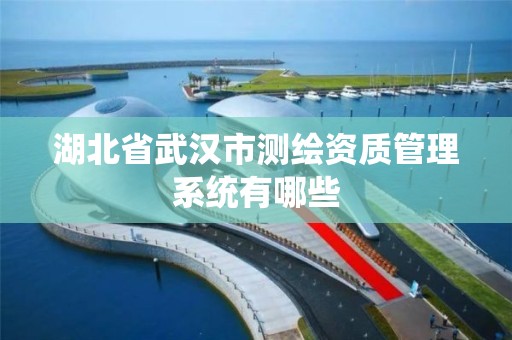 湖北省武漢市測繪資質管理系統有哪些