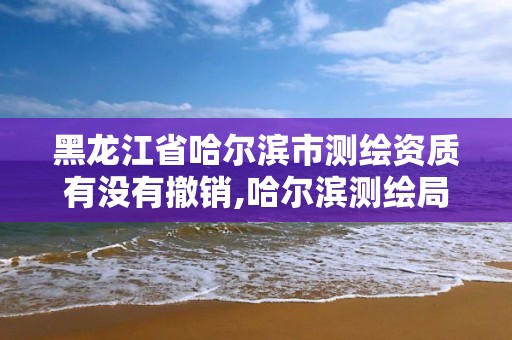 黑龍江省哈爾濱市測繪資質(zhì)有沒有撤銷,哈爾濱測繪局怎么樣