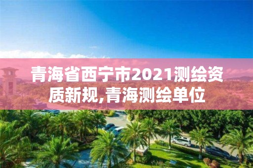 青海省西寧市2021測繪資質新規,青海測繪單位