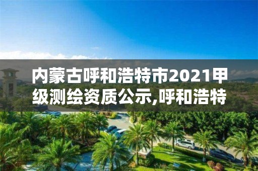 內(nèi)蒙古呼和浩特市2021甲級測繪資質(zhì)公示,呼和浩特測繪公司排名