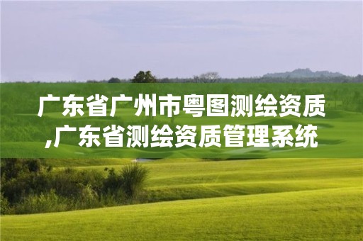 廣東省廣州市粵圖測繪資質,廣東省測繪資質管理系統