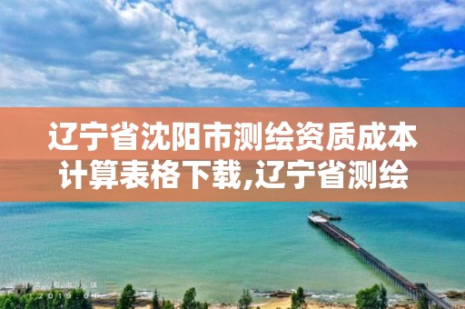 遼寧省沈陽市測繪資質成本計算表格下載,遼寧省測繪收費標準。