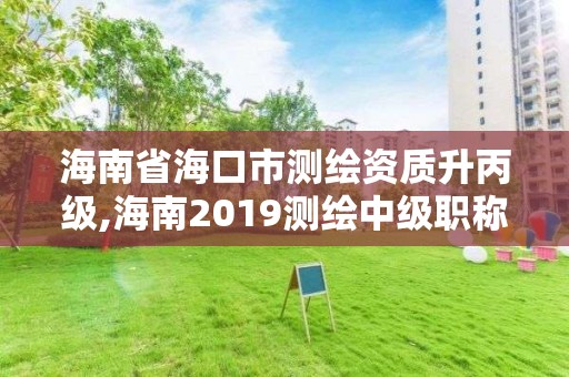 海南省海口市測繪資質升丙級,海南2019測繪中級職稱評定條件