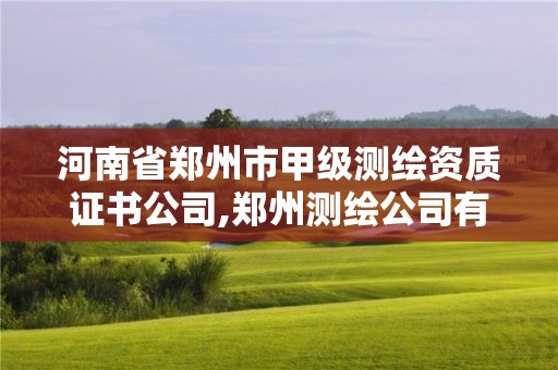 河南省鄭州市甲級測繪資質證書公司,鄭州測繪公司有哪些是正規的。