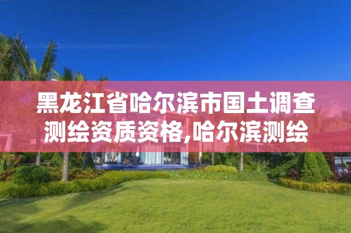 黑龍江省哈爾濱市國土調查測繪資質資格,哈爾濱測繪局是干什么的