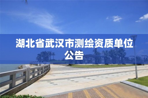 湖北省武漢市測繪資質(zhì)單位公告