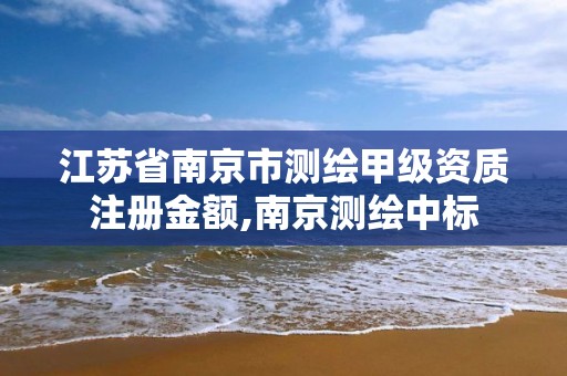 江蘇省南京市測繪甲級資質注冊金額,南京測繪中標