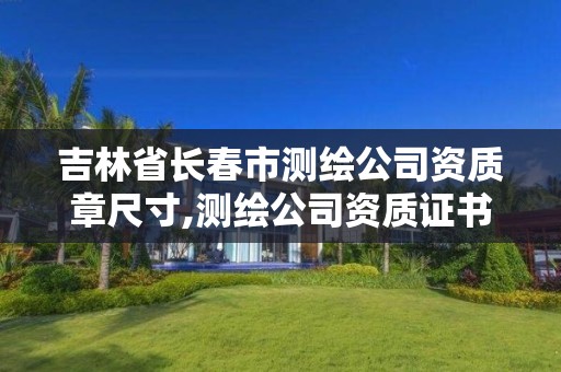 吉林省長春市測繪公司資質章尺寸,測繪公司資質證書