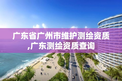 廣東省廣州市維護測繪資質,廣東測繪資質查詢