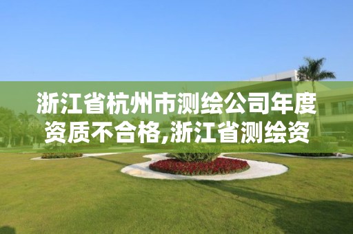 浙江省杭州市測繪公司年度資質不合格,浙江省測繪資質標準。