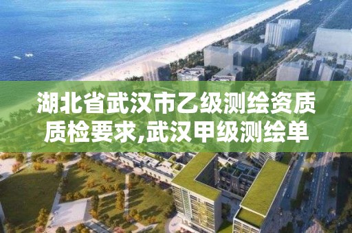 湖北省武漢市乙級測繪資質質檢要求,武漢甲級測繪單位