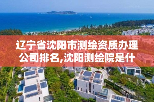 遼寧省沈陽市測繪資質辦理公司排名,沈陽測繪院是什么單位