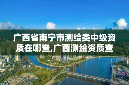 廣西省南寧市測繪類中級資質在哪查,廣西測繪資質查詢