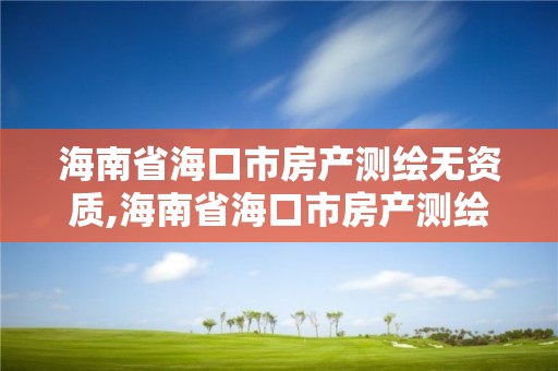 海南省海口市房產測繪無資質,海南省海口市房產測繪無資質公司名單