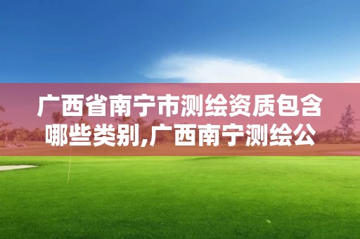 廣西省南寧市測(cè)繪資質(zhì)包含哪些類(lèi)別,廣西南寧測(cè)繪公司排名