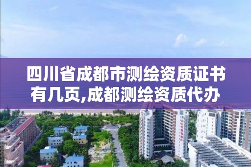 四川省成都市測繪資質證書有幾頁,成都測繪資質代辦公司。