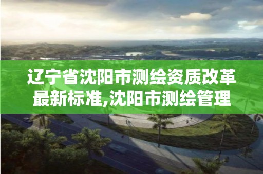 遼寧省沈陽市測繪資質改革最新標準,沈陽市測繪管理辦公室