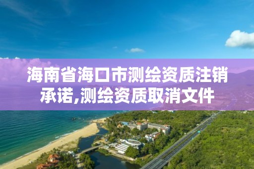 海南省海口市測繪資質注銷承諾,測繪資質取消文件