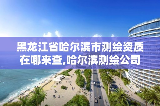 黑龍江省哈爾濱市測繪資質在哪來查,哈爾濱測繪公司電話