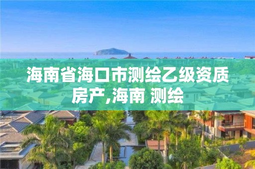 海南省海口市測繪乙級資質房產,海南 測繪