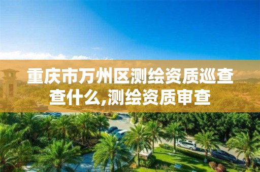 重慶市萬州區測繪資質巡查查什么,測繪資質審查